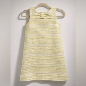 Kate Spade Kids Tweed Sleeveless Dress, Yellow, sz8yr, never worn
